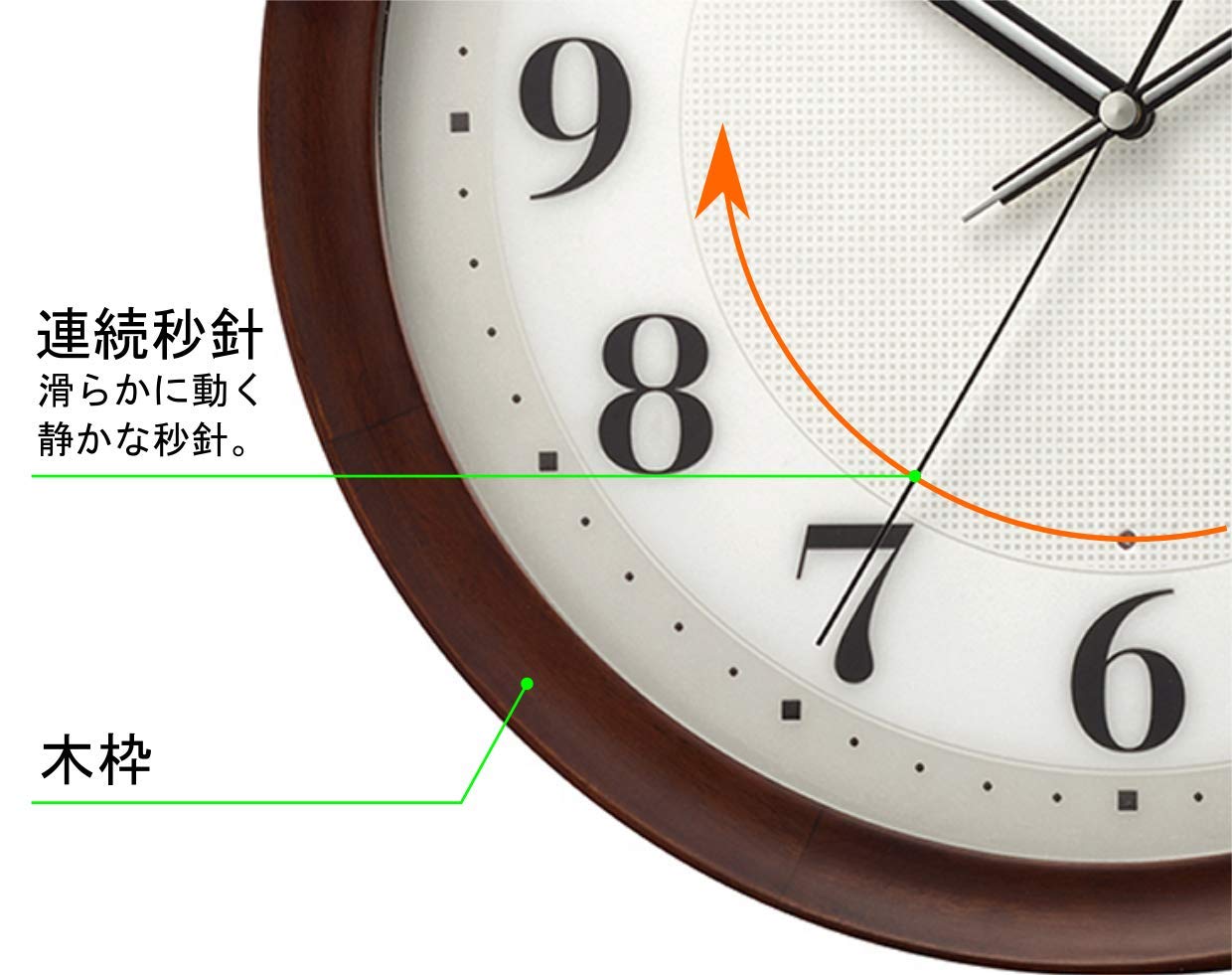 Amazon.co.jp: リズム(RHYTHM) 掛け時計 電波時計 Φ32.4x5.6cm